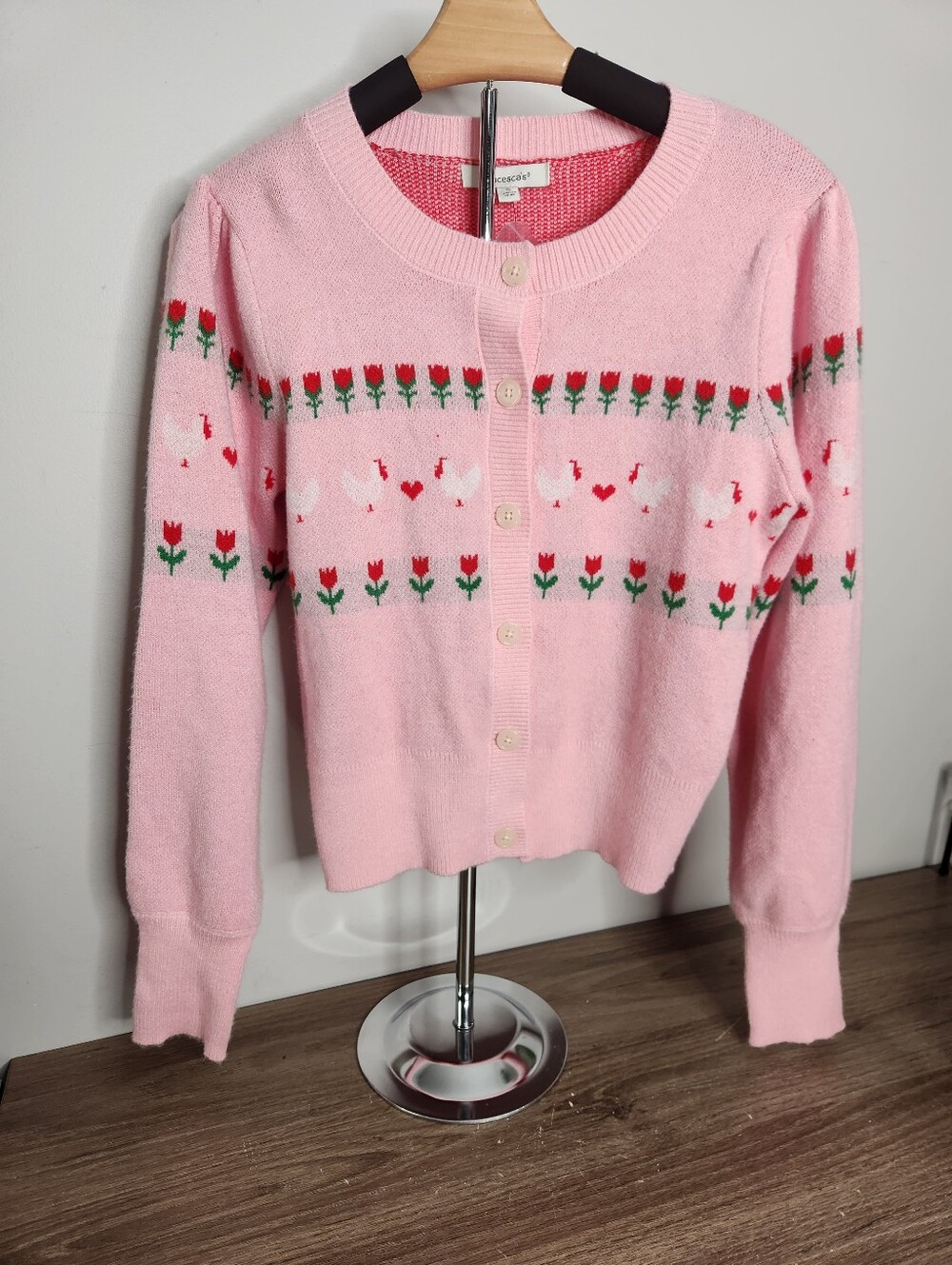 Francesca's Alexa Chicks and Tulips Cardigan